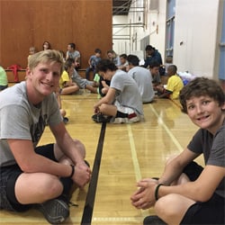 Volunteering at Basketball Tournament